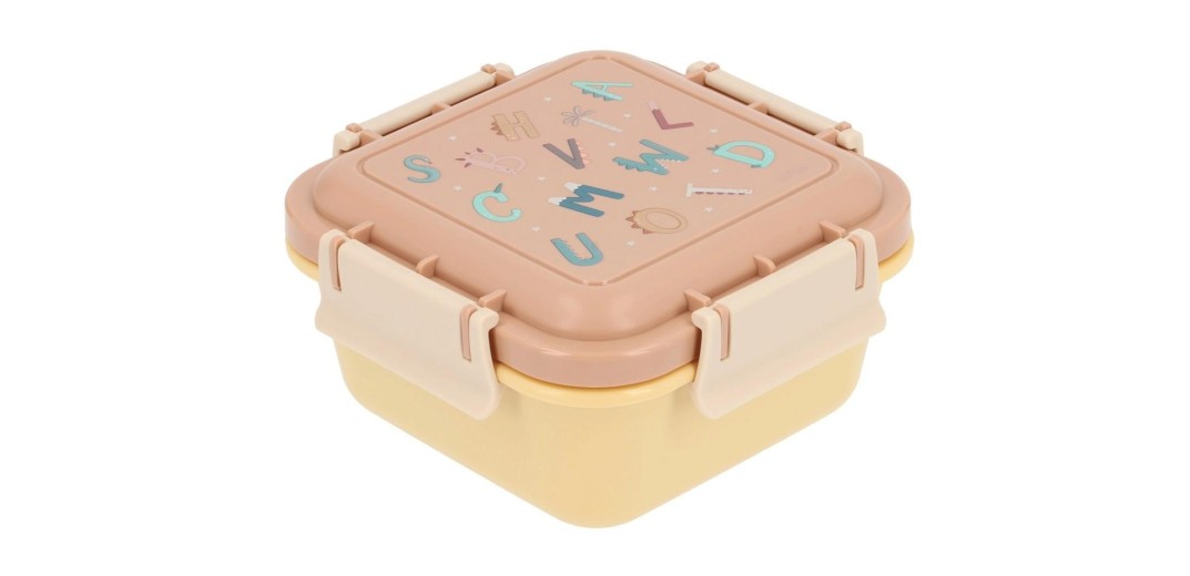 Φαγητοδοχείο με καπάκι ασφαλείας Funny Letters - Tutete