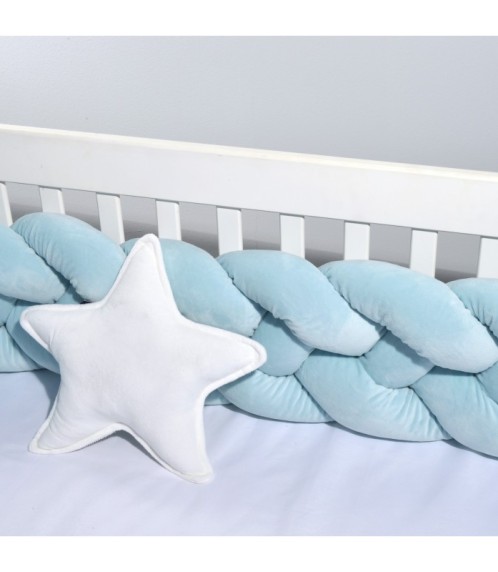 Πλεξούδα βελουτέ 20Χ200 cm Μέντα Τετραπλή Design 9030 Oliver Baby