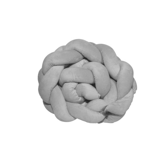 Πλεξούδα Βελουτέ 20Χ200 cm Γκρι Design 905 Oliver Baby