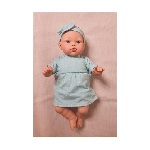 Κούκλα Μωρό Helena με Σιέλ Φόρεμα - Monnëka