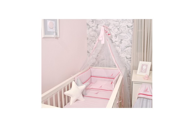 Σετ Προίκας 4 τεμαχίων Design 922 Ροζ-Καρρώ