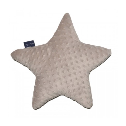 Διακοσμητικό Μαξιλάρι Design 922 Βελουτέ Αστέρι Ανάγλυφο Μόκα