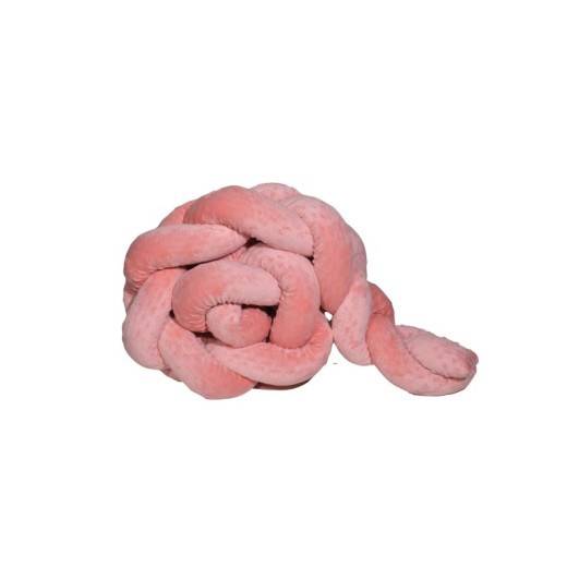 Πλεξούδα Βελουτέ 20Χ200 cm Κοραλλί Ανάγλυφη Design 296 Oliver Baby