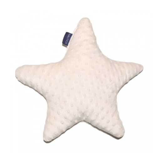 Διακοσμητικό Μαξιλάρι Βελουτέ Αστέρι Ανάγλυφο Design 929 Εκρού
