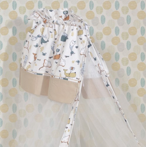 Κουνουπιέρα 180x500 cm Design 940 Μπεζ - Εμπριμέ