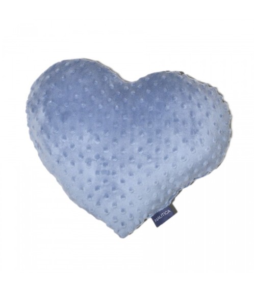 Διακοσμητικό Μαξιλάρι Βελουτέ Καρδιά Ανάγλυφο Design 957 Μπλε