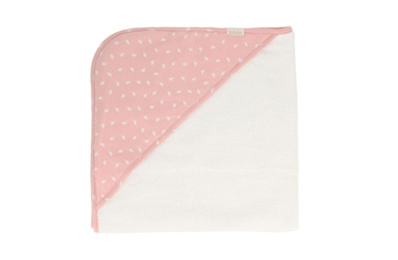 Μπουρνούζι Τρίγωνο - Leaves Ροζ - Tutete