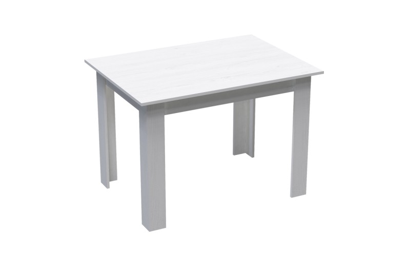 Τραπέζι Manka pakoworld σε λευκή απόχρωση 110x80x77εκ
