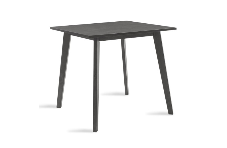 Τραπέζι Benson pakoworld MDF σε rustic grey απόχρωση 80x80x75εκ