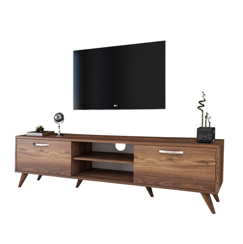 Έπιπλο τηλεόρασης Sabian pakoworld καρυδί 180x35x48,5εκ