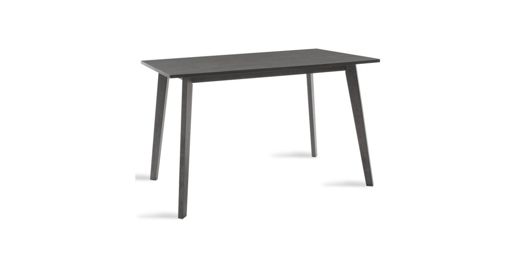 Τραπέζι Benson pakoworld MDF σε rustic grey απόχρωση 120x75x75εκ