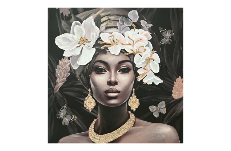 Πίνακας σε καμβά Beauty 3D Inart 100x3x100εκ