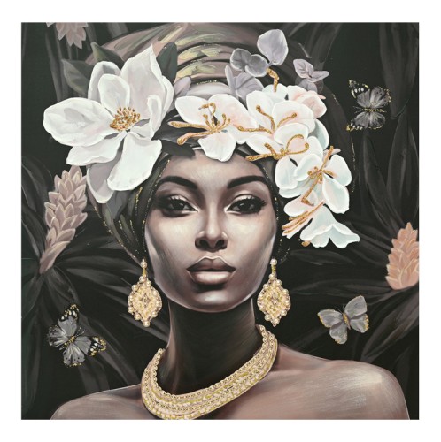 Πίνακας σε καμβά Beauty 3D Inart 100x3x100εκ