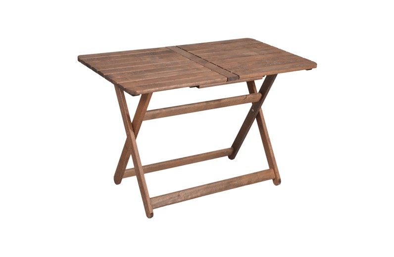 Τραπέζι Retto pakoworld μασίφ ξύλο οξιάς καρυδί εμποτισμού 120x75x71εκ