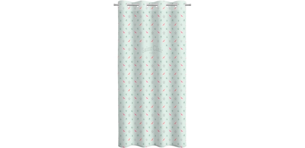 Παιδική & Βρεφική Κουρτίνα Soft-Touch Rosie Mint V2 με Τρουκς