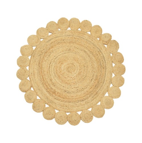 Χαλί Voni Inart φυσικό γιούτα Φ120x1εκ