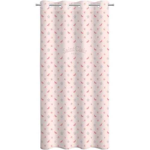 Παιδική & Βρεφική Κουρτίνα Soft-Touch Rosie Pinky V2 με Τρουκς