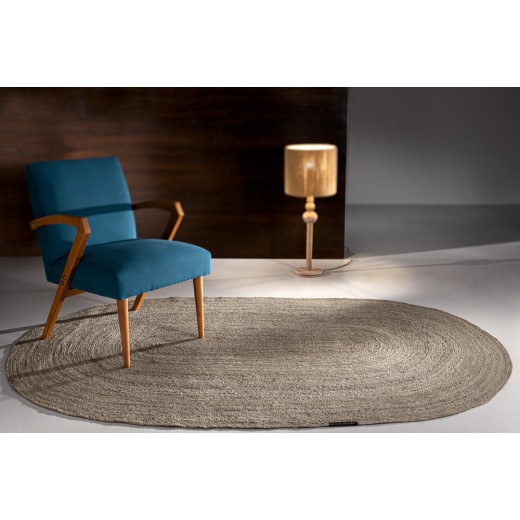 Χαλί Native Grey Oval 140x210εκ.