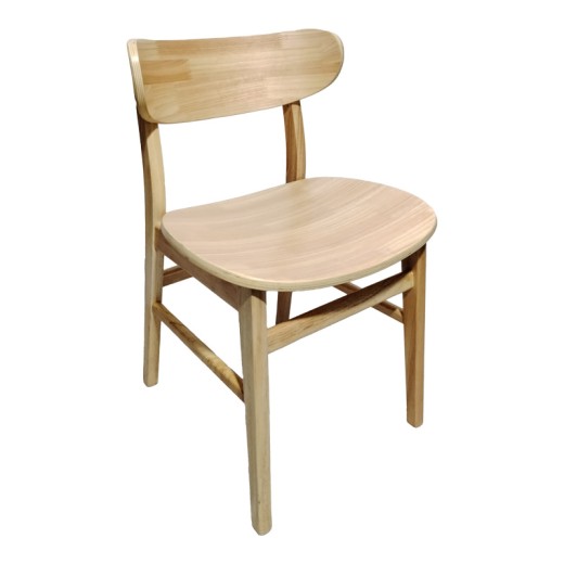 ΣΕΤ 2 TMX Καρέκλα Lumnia pakoworld rubberwood σε φυσική απόχρωση 46x50x76εκ