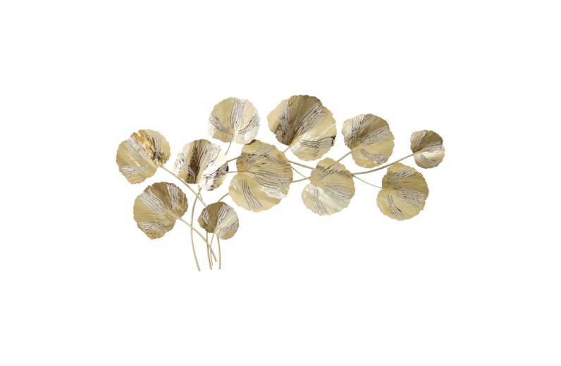 Διακοσμητικό τοίχου Fleur Inart μέταλλο σε χρυσή απόχρωση131x68.5x6εκ