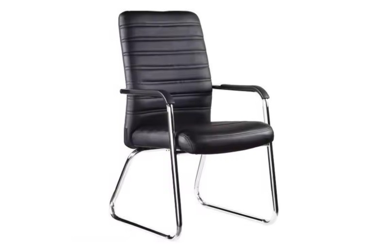 Καρέκλα επισκέπτη Sefine pakoworld μαύρο pu-πόδι χρωμίου 53x45x97εκ