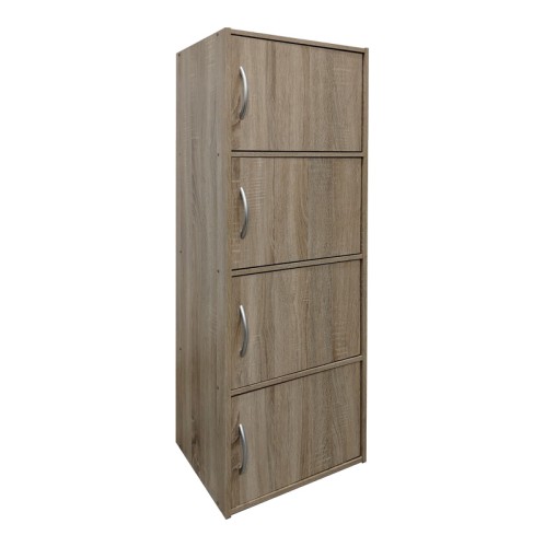 Ντουλάπι-στήλη Soline pakoworld σε sonoma απόχρωση 40x34.5x120εκ