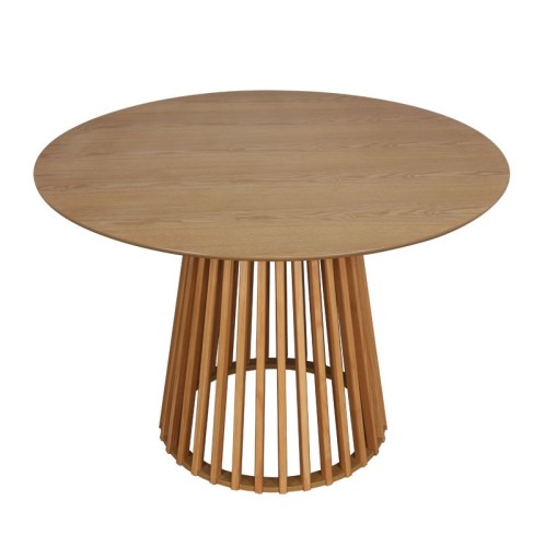 Τραπέζι Domonic pakoworld φυσικό Φ120x75εκ