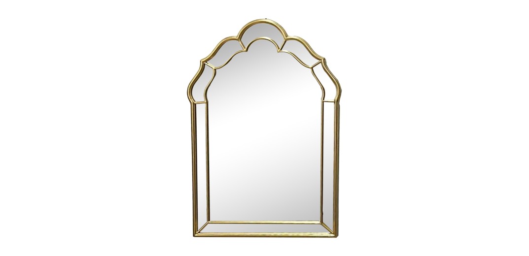 Καθρέπτης Xoton Inart χρυσό μέταλλο 60x3x90εκ