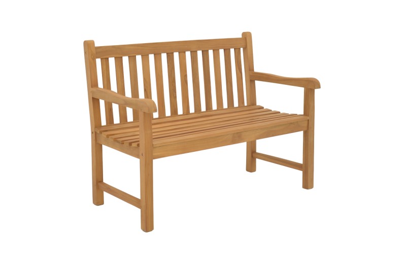 Καναπές Nat pakoworld teak ξύλο σε φυσική απόχρωση 120x57x96εκ