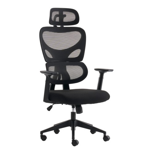 Καρέκλα γραφείου διευθυντή Cadrey pakoworld mesh μαύρο 67x64x120-128εκ