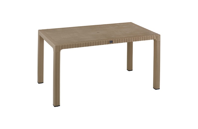 Τραπέζι Explore pakoworld με UV protection PP cappucino 150x90x73.5εκ