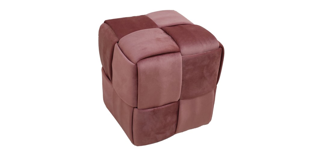 Σκαμπό Jisko pakoworld σάπιο μήλο βελούδο 38x38x40εκ