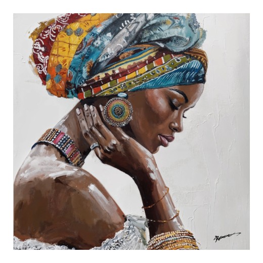 Πίνακας σε καμβά Jalo 3D Inart με πλαίσιο 80x3.5x80εκ