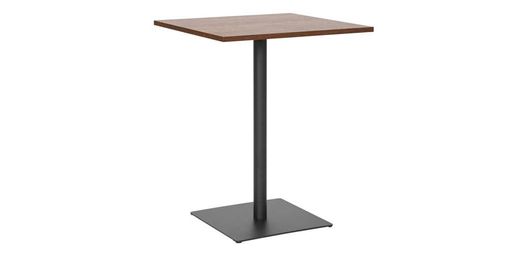 Τραπέζι Nerobian pakoworld mdf σε καρυδί απόχρωση 60x60x75εκ
