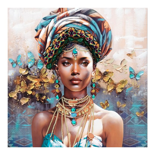 Πίνακας σε καμβά Baba 3D Inart 100x3x100εκ