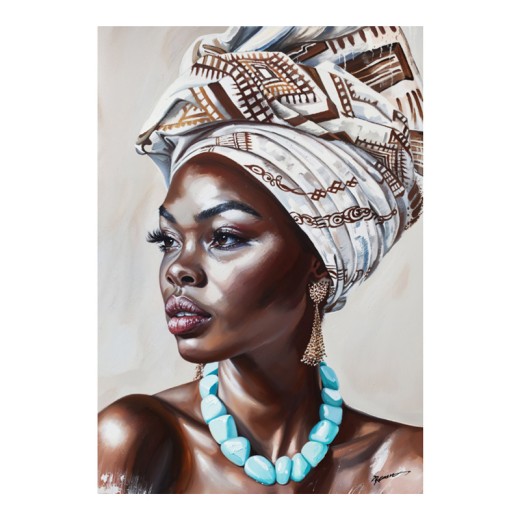 Πίνακας σε καμβά Zaira Ι Inart με πλαίσιο 70x3.5x100εκ