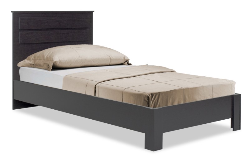 Κρεβάτι μονό OLYMPUS pakoworld σε χρώμα wenge 100x200εκ
