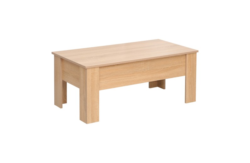 Τραπέζι σαλονιού Ferza pakoworld πολυμορφικό σε oak απόχρωση 100x50x42εκ