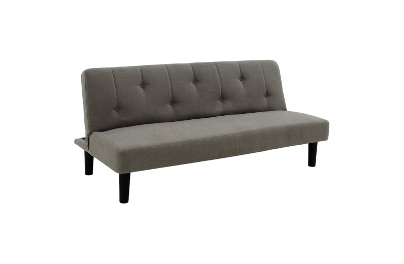 Καναπές-κρεβάτι Breathe pakoworld ύφασμα ανθρακί 167x77x73εκ