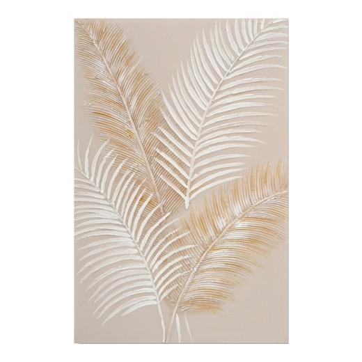 Πίνακας σε καμβά Leavy I Inart 60x3x90εκ