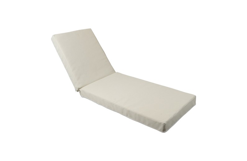 Μαξιλάρι Vertian pakoworld textilene σε μπεζ απόχρωση 58x194x10εκ