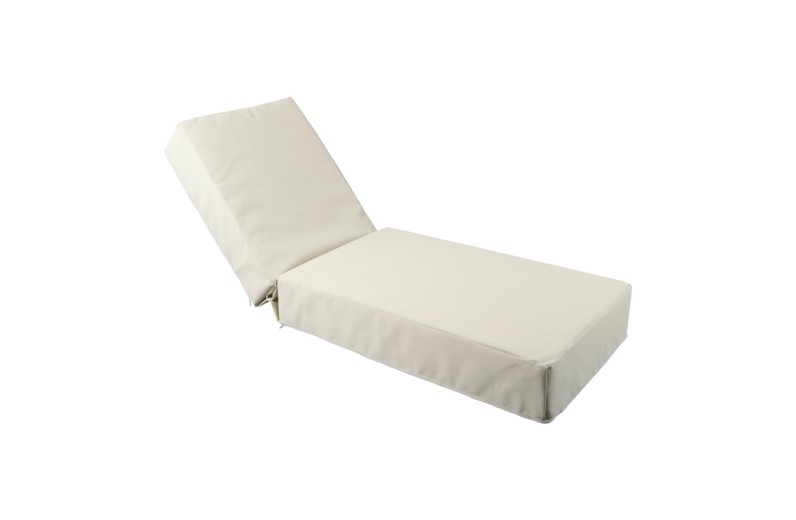 Μαξιλάρι Vertian pakoworld textilene σε μπεζ απόχρωση 58x194x20εκ