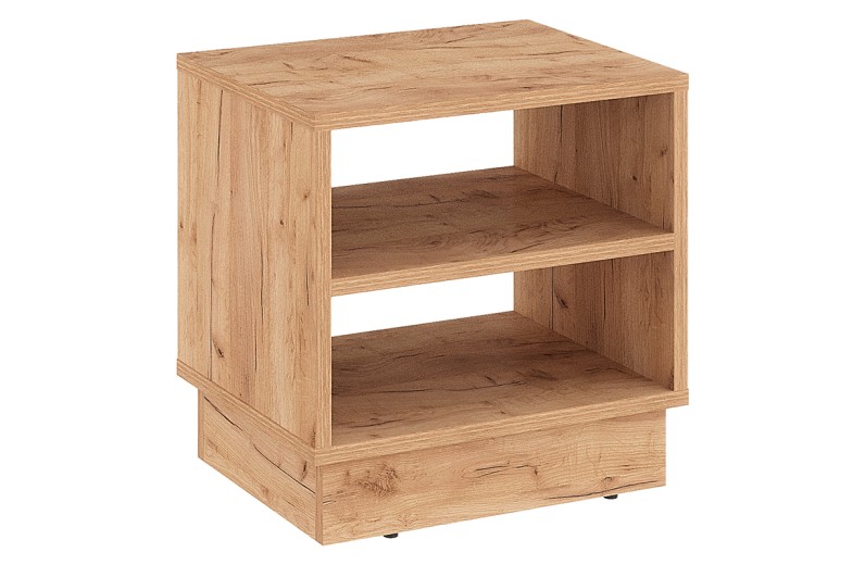 Κομοδίνο Mason pakoworld μελαμίνης σε oak απόχρωση 40x32x40εκ