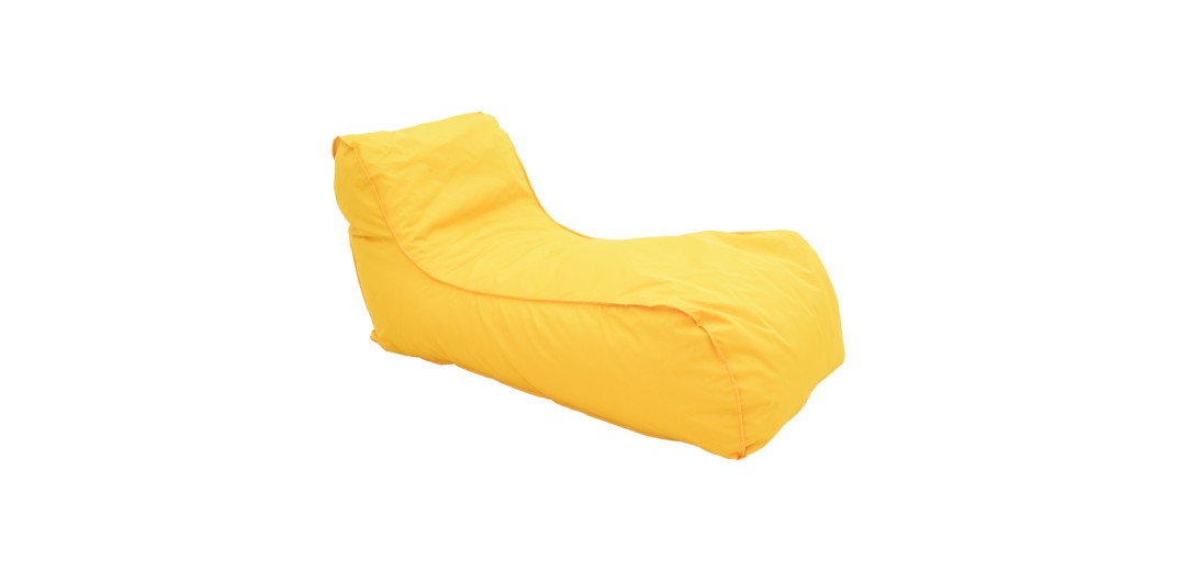 Πουφ ξαπλώστρα Lara pakoworld αδιάβροχο σε κίτρινη απόχρωση 60x150x40εκ