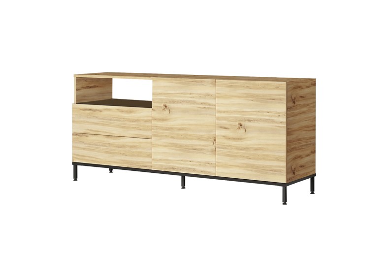 Μπουφές Evaluate pakoworld sonoma-wenge 170x46.5x75.5εκ