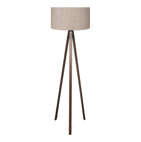 Φωτιστικό δαπέδου PWL-1059 pakoworld Ε27 σε άμμου/μπεζ-καρυδί απόχρωση Φ38x140εκ