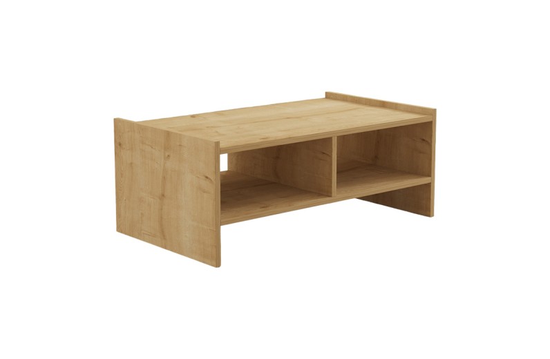 Τραπέζι σαλονιού Tiena pakoworld σε oak απόχρωση 90x50x35εκ