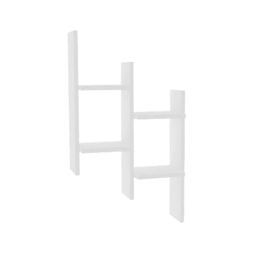 Ραφιέρα τοίχου Tabal pakoworld σε λευκή απόχρωση 49.4x14.5x85εκ