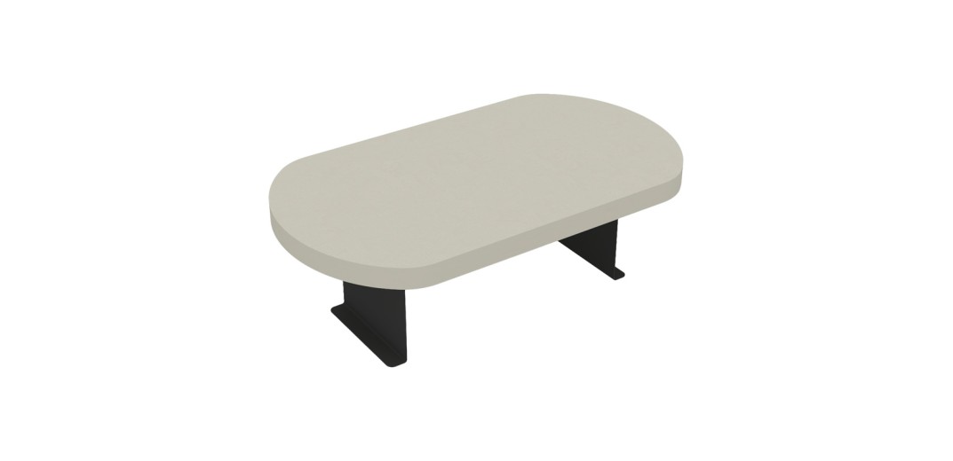 Βοηθητικό τραπεζάκι Linea pakoworld σε απόχρωση κρέμα με μαύρα μεταλλικά πόδια 20x35x10εκ