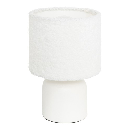 Επιτραπέζιο φωτιστικό Jela pakoworld σε λευκή απόχρωση Φ14x22εκ